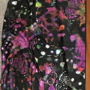 H&M square scarf with butterfly print